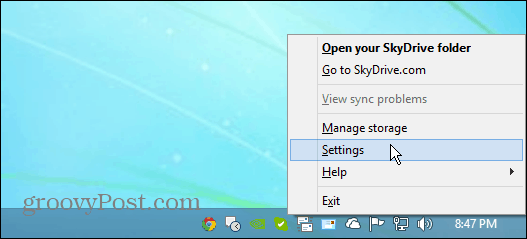 Ρυθμίσεις SkyDrive