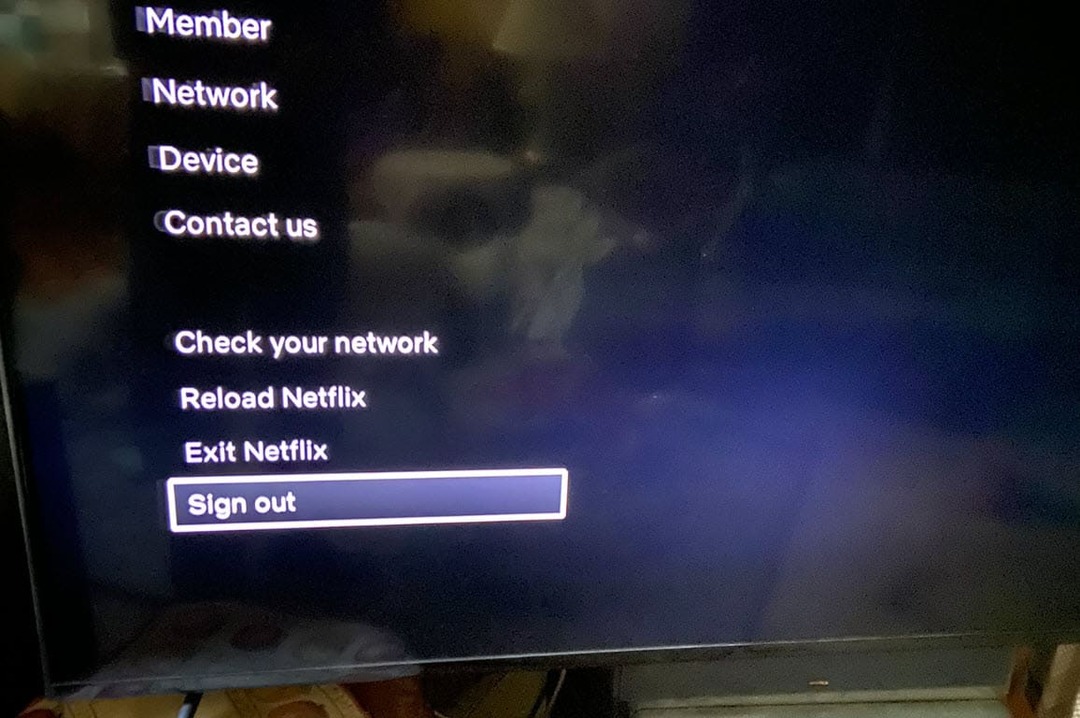 Αποσυνδεθείτε από το Netflix σε μια τηλεόραση