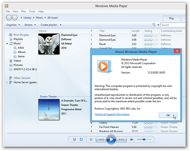 Πού είναι το Windows Media Player στα Windows 8;