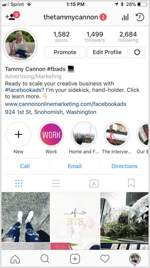 Στιγμιότυπα Instagram με επώνυμο εξώφυλλο.