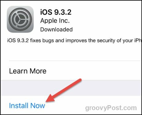 apple ios 9.3.2 εγκατάσταση