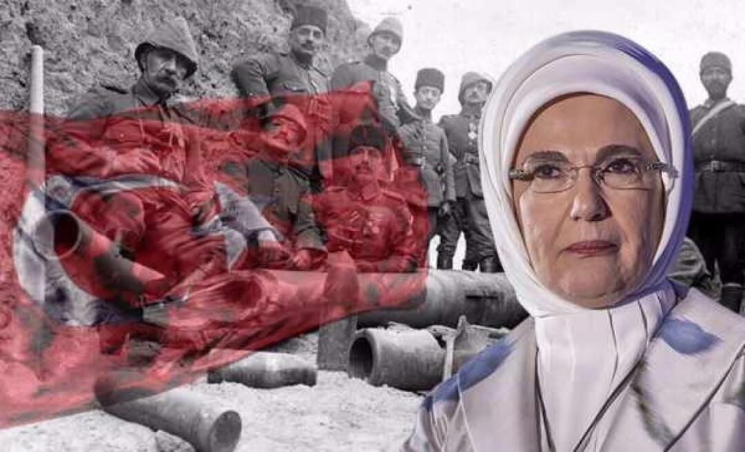 Πρώτη Κυρία Ερντογάν: Γιορτάζουμε την επέτειο της ένδοξης νίκης του Τσανάκκαλε