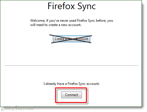 συνδεθείτε σε ένα λογαριασμό συγχρονισμού του Firefox