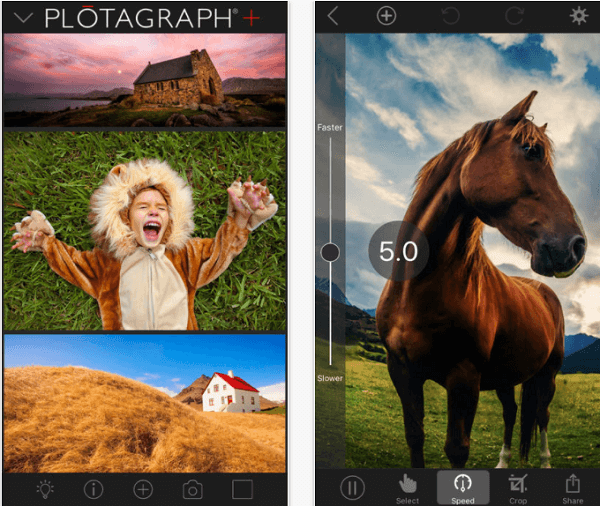 Το Plotagraph είναι διαθέσιμο σε iOS και στον ιστό.