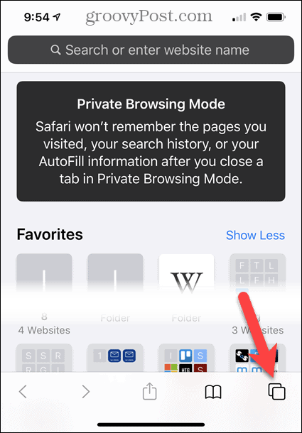 Λειτουργία ιδιωτικής περιήγησης στο Safari σε iOS