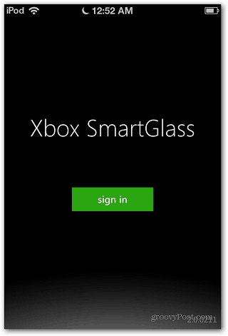 Xbox SmartGlass Είσοδος στο iOS