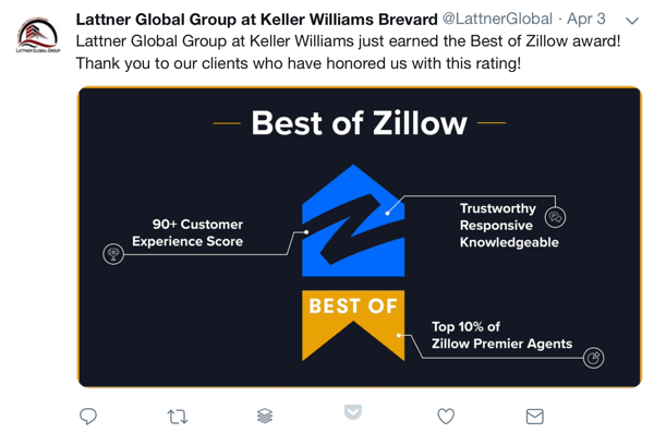 Πώς να χρησιμοποιήσετε την κοινωνική απόδειξη στο μάρκετινγκ, το βραβείο παραδείγματος και το κοινωνικό ευχαριστώ στους πελάτες του Lattner Global Group στο Keller Williams Brevard