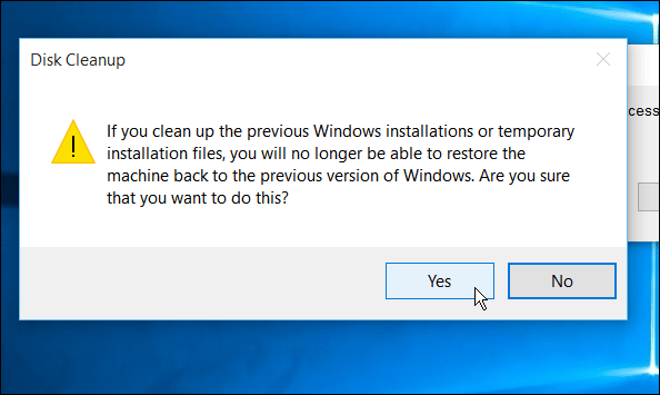 Μετά την αναβάθμιση των Windows 10: Αποκτήστε πίσω το χώρο του δίσκου