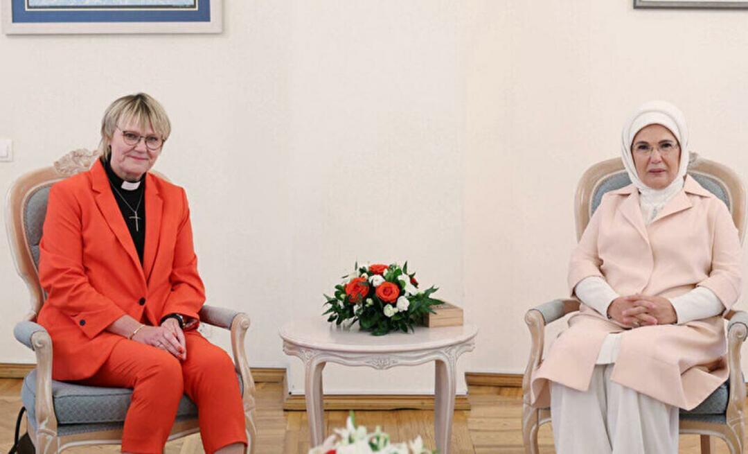 Συγχαρητήρια στην Emine Erdoğan από την Birgitta Ed, σύζυγο του Σουηδού πρωθυπουργού Ulf Kristersson!