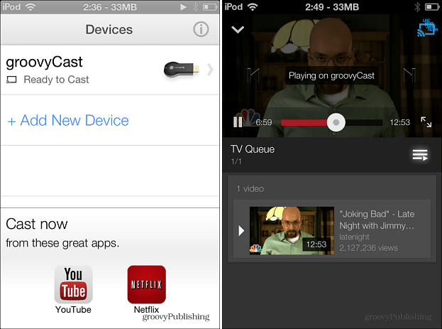 Chromecast στην iOS