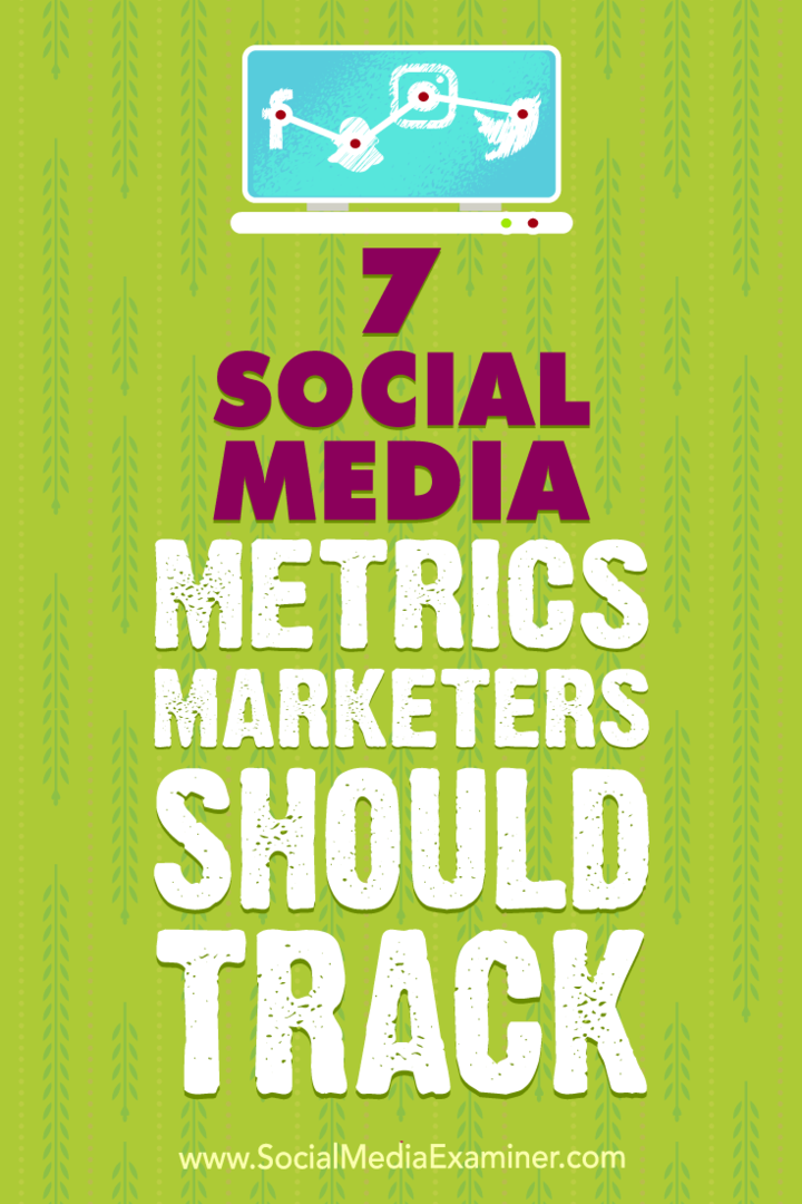 7 Οι έμποροι μέτρησης κοινωνικών μέσων θα πρέπει να παρακολουθούνται από τον Sweta Patel στο Social Media Examiner.