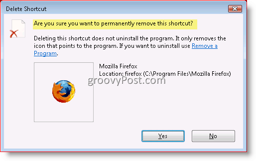 Πώς να απενεργοποιήσετε το παράθυρο διαλόγου Επιβεβαίωση διαγραφής για τα Windows 7, Vista και XP