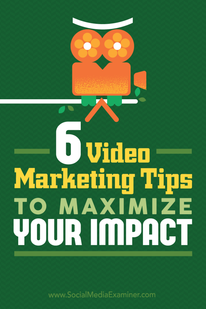 Συμβουλές για έξι τρόπους με τους οποίους οι έμποροι μπορούν να βελτιώσουν την απόδοση του περιεχομένου βίντεο.
