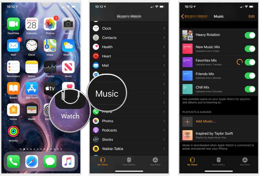 Apple Παρακολουθήστε εφαρμογή μουσικής