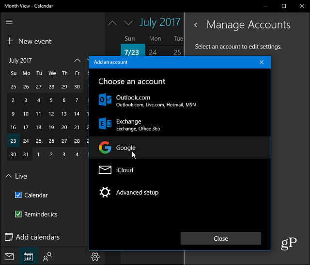 Διαχειριστείτε το Ημερολόγιό σας Google με την Cortana στα Windows 10