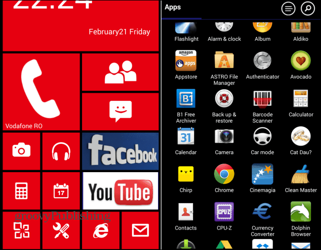 Κάντε το Android να μοιάζει με το Windows Phone με το Launcher 8