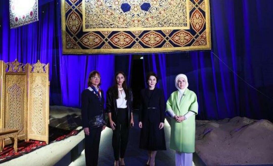 Η Πρώτη Κυρία Ερντογάν μοιράστηκε τις ευχαριστίες της στη Ziroat Mirziyoyeva, σύζυγο του Προέδρου του Ουζμπεκιστάν
