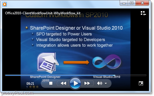 ClientWorkFlow εκπαιδευτικό βίντεο για ανάπτυξη γραφείου Microsoft / sharepoint 2010