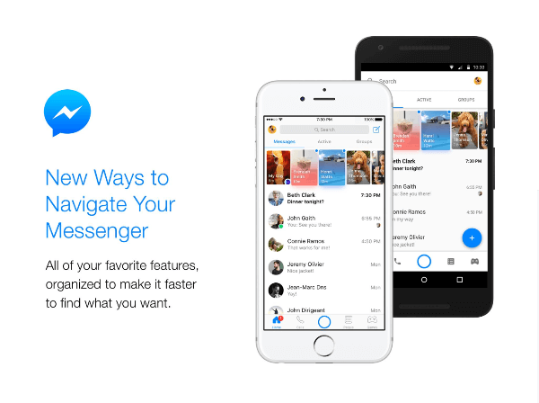 Το Facebook ανακοινώνει μια νέα εμφάνιση και νέες δυνατότητες για την αρχική οθόνη του Messenger.
