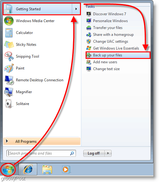 Windows 7: Δημιουργία εικόνας συστήματος ξεκινήσει η δημιουργία αντιγράφων ασφαλείας των αρχείων σας