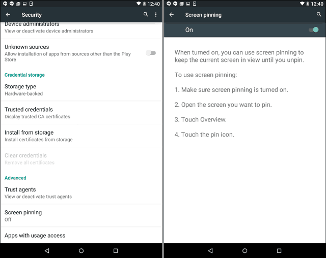 Κλείδωμα του Android 5.0 Lollipop σε μία μόνο εφαρμογή με κονσόλα οθόνης