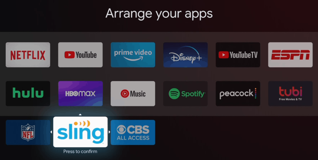 Αναδιάταξη εφαρμογών στο Chromecast με την αρχική οθόνη του Google TV