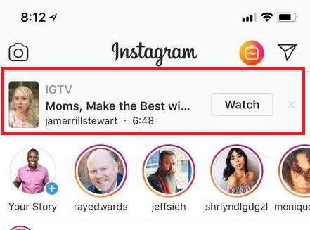 Το Instagram προσθέτει ειδοποιήσεις για βίντεο IGTV.
