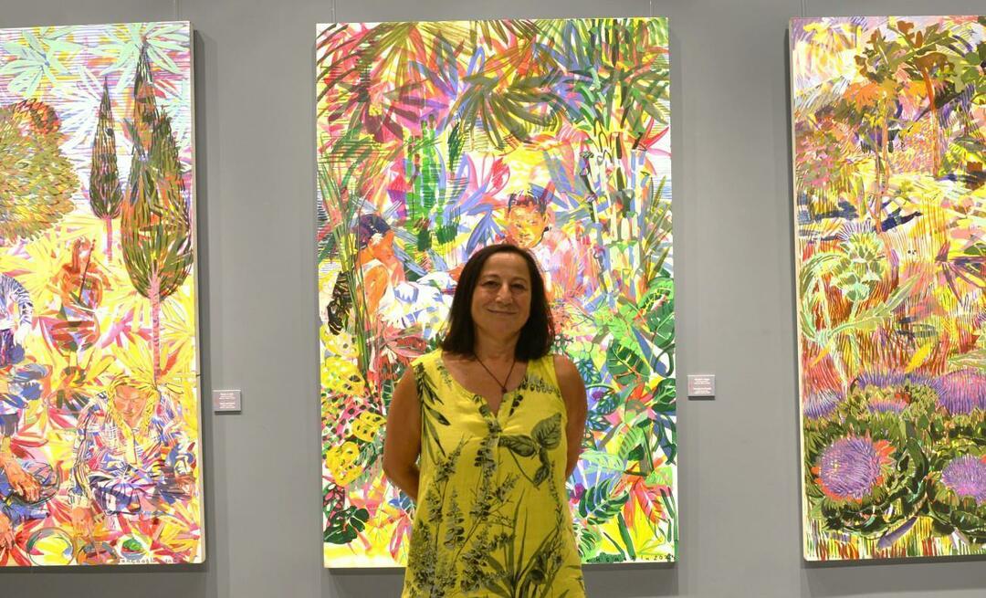 Η έκθεση ζωγραφικής της Zeliha Akçaoğlu «Secret Gardens» βρίσκεται στη Ziraat Bank Çukurambar Art Gallery