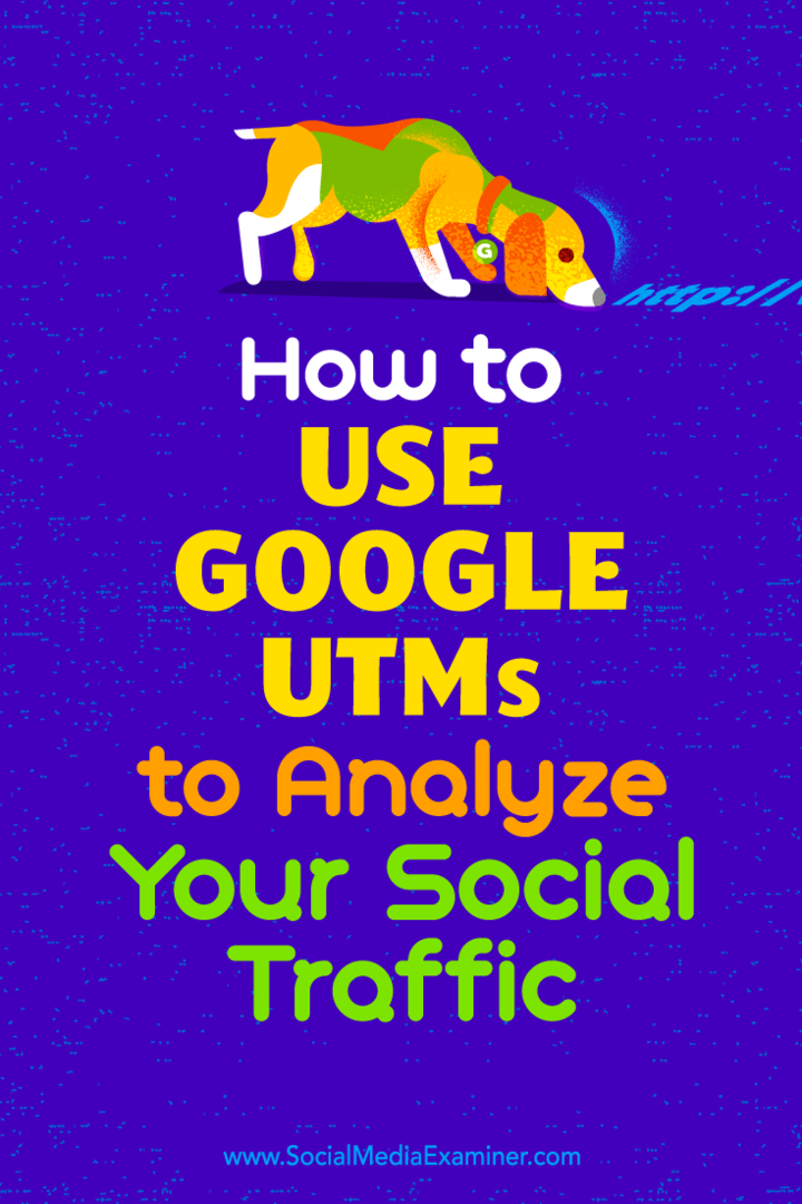 Πώς να χρησιμοποιήσετε το Google UTM για να αναλύσετε την κοινωνική σας κυκλοφορία από τον Tammy Cannon στο Social Media Examiner.