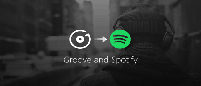 Microsoft Groove Μουσική για να Spotify