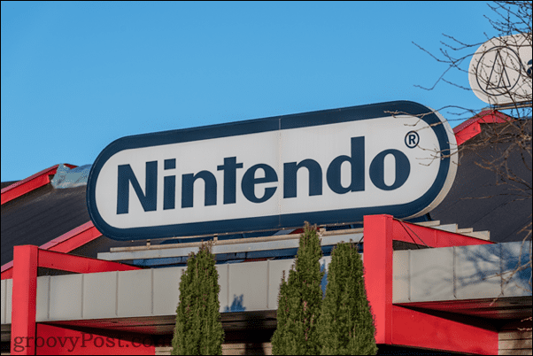 Λογότυπο της Nintendo σε ένα κτίριο
