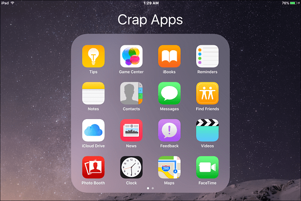 crap εφαρμογές της Apple
