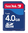 Sandisk 4GB μνήμης SDHC