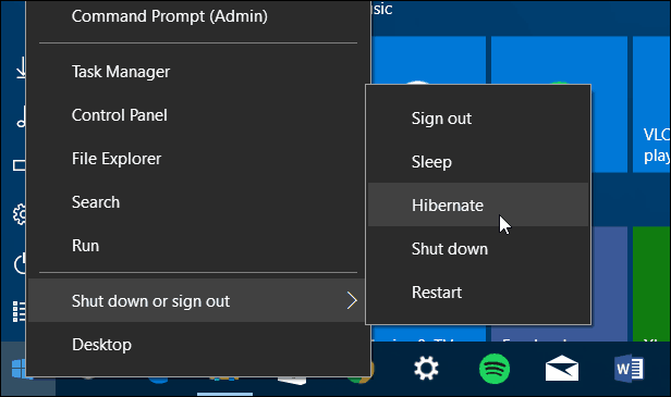 Μενού περιβάλλοντος Windows 10 Ενημέρωση πτώσης