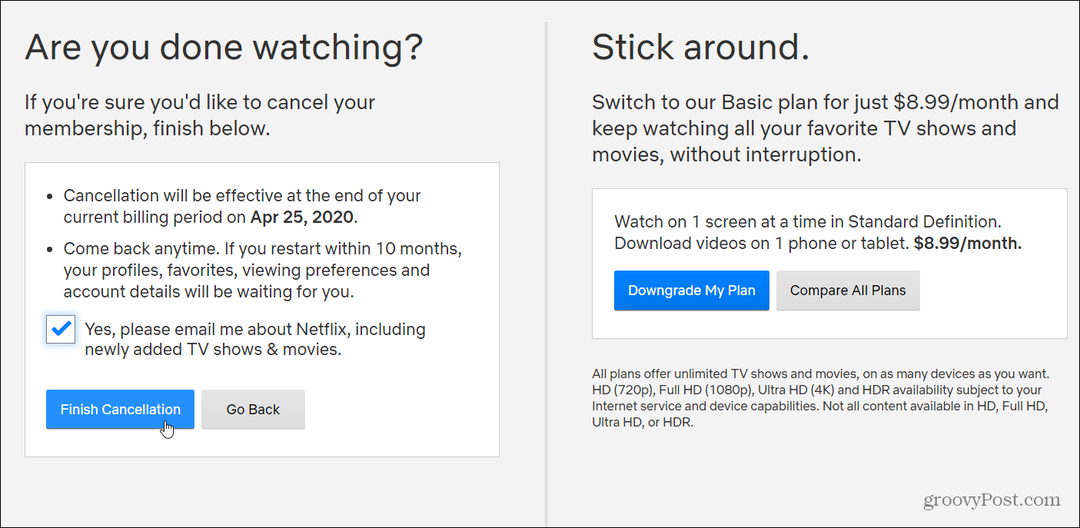 Πώς να ακυρώσετε τη συνδρομή σας στο Netflix