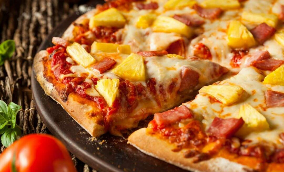 Πώς να φτιάξετε πίτσα με ανανά Σε ποια χώρα ανακαλύφθηκε η πίτσα με ανανά;