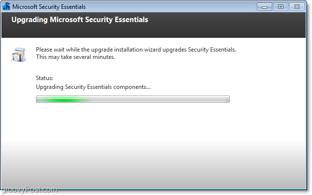 διαδικασία αναβάθμισης Microsoft Essentials 2.0 ασφαλείας beta