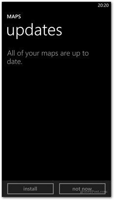 Το Windows Phone 8 πραγματοποιεί χάρτες ενημέρωσης