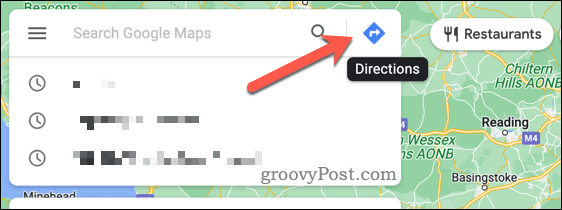 Ξεκινήστε τις οδηγίες στους Χάρτες Google