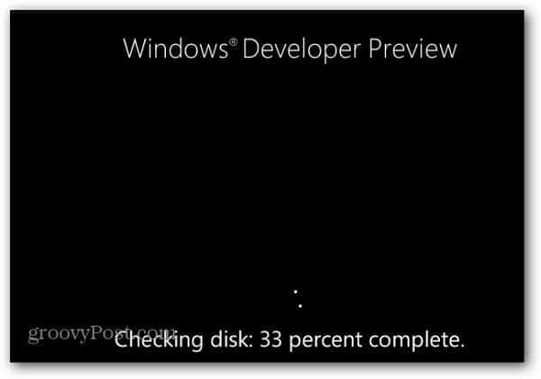 Windows 8 Νέο χαρακτηριστικό ελέγχου σφαλμάτων δίσκου