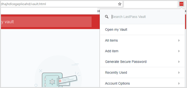 επέκταση Lastpass