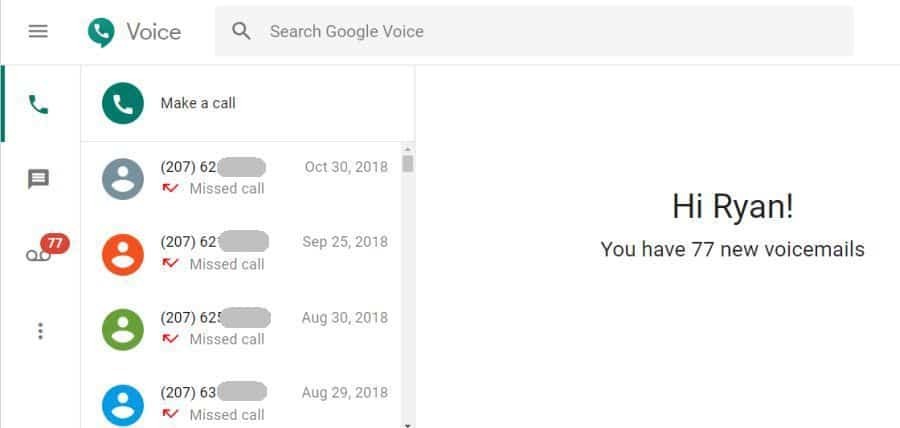 Google φωνητικές κλήσεις