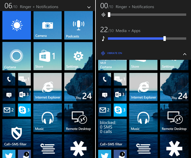 Windows Phone 8.1 Συμβουλή: Απενεργοποιήστε γρήγορα τα κουδουνίσματα και τους συναγερμούς