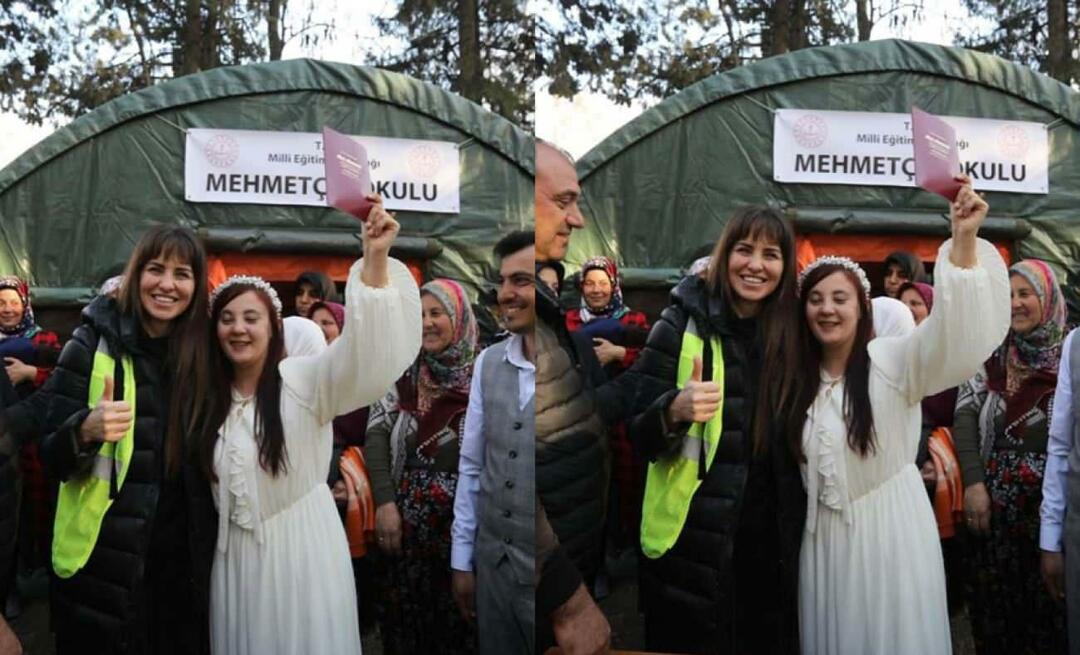 Συναισθηματική κοινή χρήση από την Aslı Tandoğan! Ένας επιζών του σεισμού έγινε μάρτυρας του γάμου ενός ζευγαριού