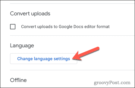 Αλλάξτε τις ρυθμίσεις γλώσσας στο Google Drive