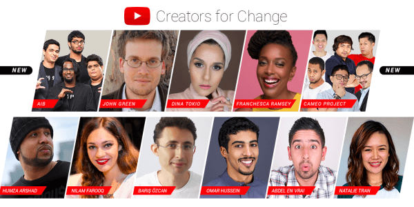 Το YouTube παρουσιάζει νέους πρεσβευτές και πόρους για δημιουργούς για αλλαγή.