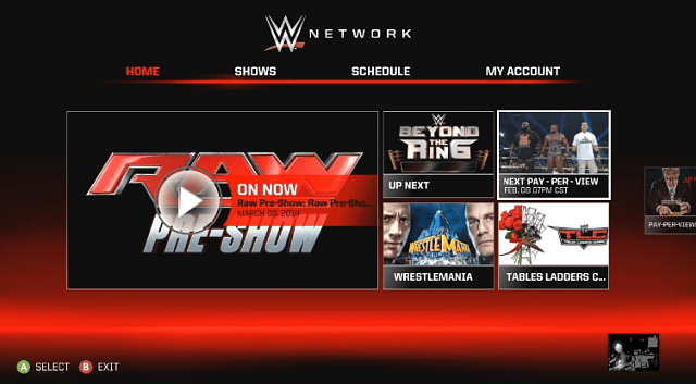 WWE Network Xbox 360