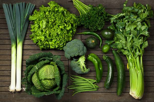 τα πράσινα λαχανικά είναι πλούσια σε γλουταθειόνη