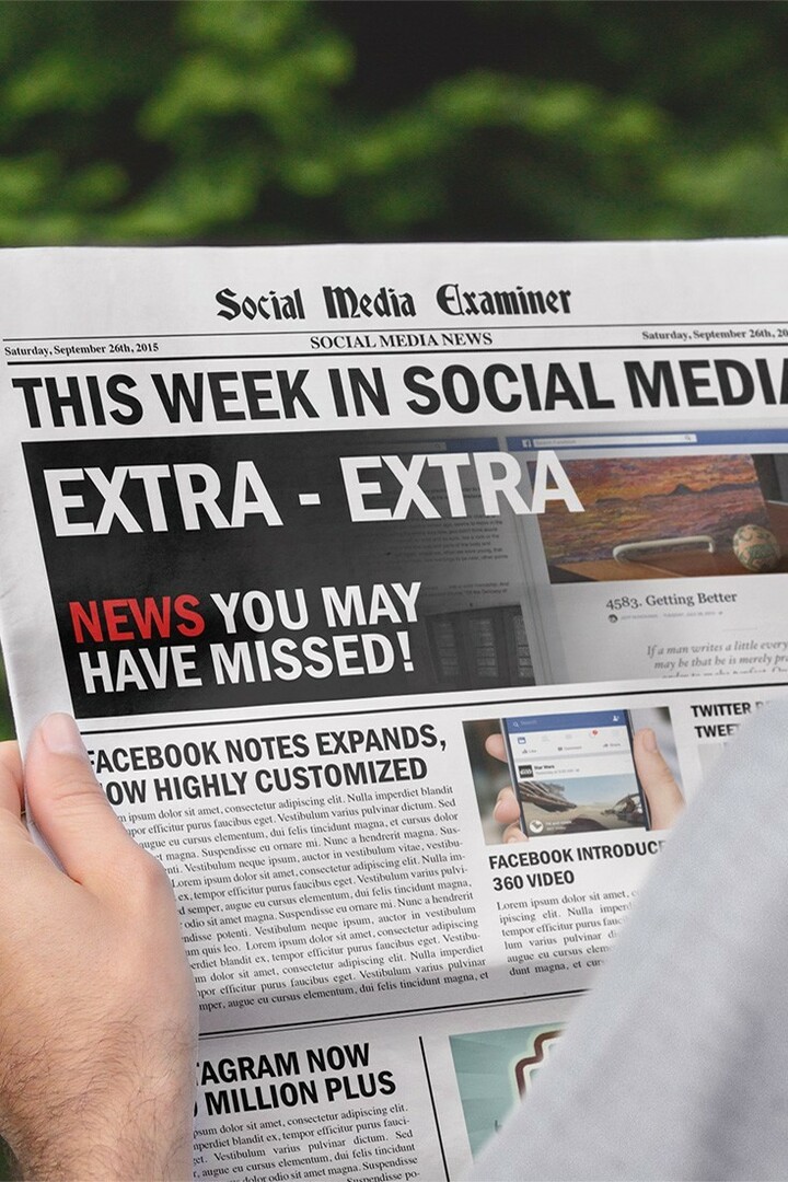 Βελτιώσεις σημειώσεων στο Facebook: Αυτή την εβδομάδα στα μέσα κοινωνικής δικτύωσης: εξεταστής κοινωνικών μέσων