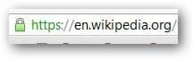 Chrome λουκέτο HTTPS